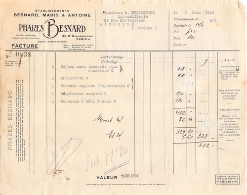 1924 ets besnard - ,