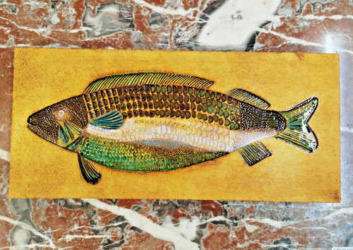 Plaque ceramique poisson - ceramique,