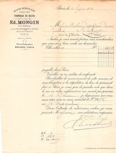 1893 fabrique scies ed - 1893,