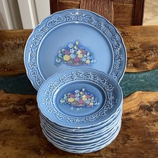 GIEN Service à dessert faïence Harmonelle Plat Et 12 assiettes