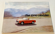 RARE : Brochure de Vente FIAT Cabriolets 1500 -  Non Datée - Bel Etat.