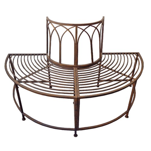 Banc jardin demi cercle - de,