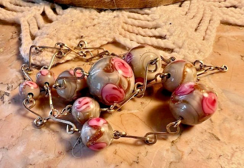 Collier ancien perles - , verre