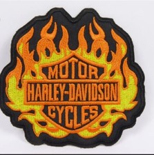 Patch Écusson Brodé HARLEY DAVIDSON 10cm x 9cm thermocollant Moto Biker Chopper