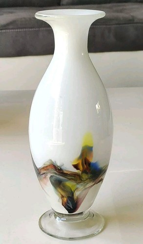 Vase vintage flammé aux - vase,