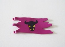 PLAYMOBIL (L742) MOYEN-AGE - Drapeau Violet Tête de Taureau Noir Barbares 4435