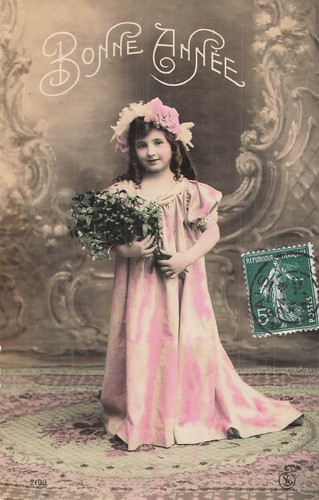 Bonne annee petite fille - cp,