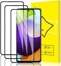 Verre Trempé Intégral Noir pour Samsung A02s A12 A20e A22 5G A32 A42 A52 9H 3D