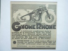 5/1936 PUB GNOME-RHONE MOTOS