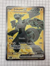 Carte Pokemon ZEKROM Ex 158/086 Full Art EV10.5 Foudre Noire FR NEUF