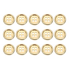 15Pcs Bouton Métallique