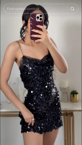Zara sequinned lace mini dress - lace,