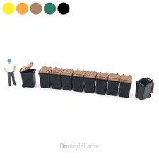 HO Lot 10 Grandes Poubelles
