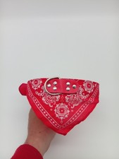 Collier bandana rouge pour
