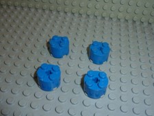 4 x LEGO Bleu round brick Réf
