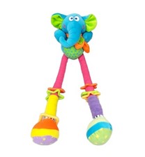 Peluche doudou d'activités éveil Bébé Confort éléphant bleu 50 cm TBE