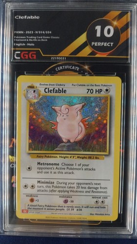 Carte pokemon clefable cgg - pokemon, 10