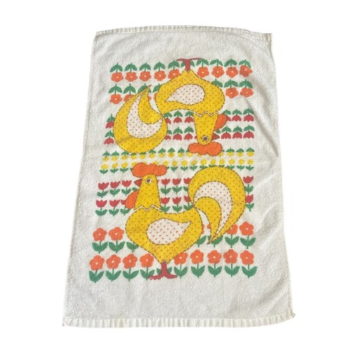 Vtg terry cloth rooster - vtg,