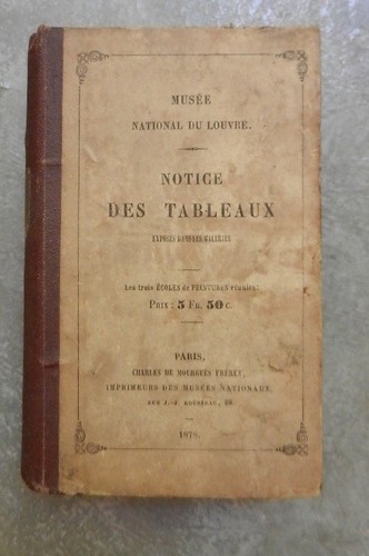 Notice des tableaux - , exposés
