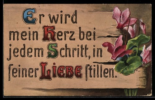 Carte postale imitation - , feu