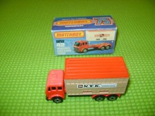 MATCHBOX SUPERFAST 42 MERCEDES  CONTENAIR TRUCK N-Y-K EN BOITE  D'ORIGINE