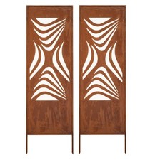 Pare-vue en métal 2 x 160 cm