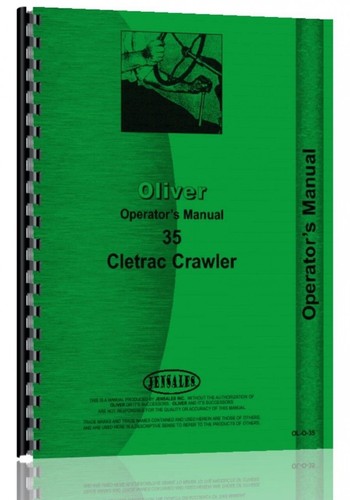 Operators manual oliver - operators,