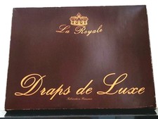 PARURE DE LIT 3 PIÈCES 220 X 300  - DRAP DE LUXE " LA ROYALE " MARQUE FRANÇAISE 