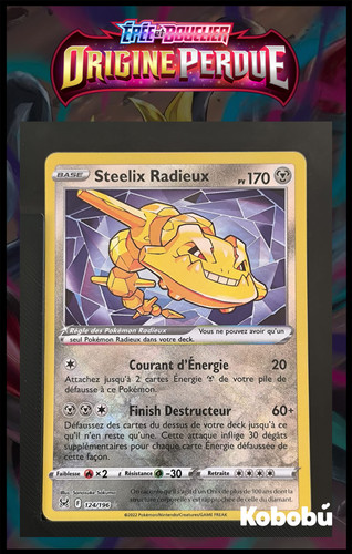 Carte pokémon steelix radieux - pokémon,
