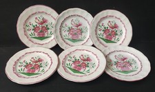 6 ASSIETTE PLATE  FAIENCE ST