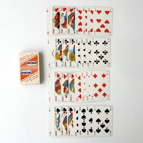 Jeu cartes ancien - de,