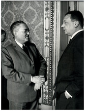 André Castelot, écrivain, journaliste, scénariste   Tirage argentique  18x24