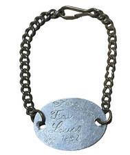 Bracelet plaque d'identité