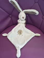 Doudou mouchoir lapin blanc - mouchoir,