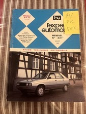 Revue technique Renault 9 Renault 11 1.7 gtx txe electronic R9 R11 1721 cm3 rta 