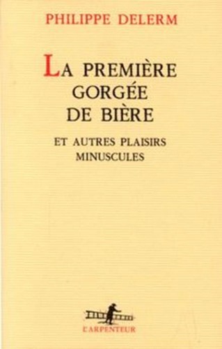 Livre première gorgée - la,