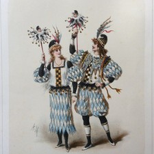 Gravure Ancienne Colorée