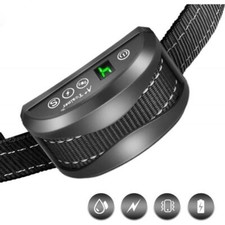 Collier Anti-aboiement Chien 3 Modes IP65 Rechargeable Sangle Réglable 19-60 cm