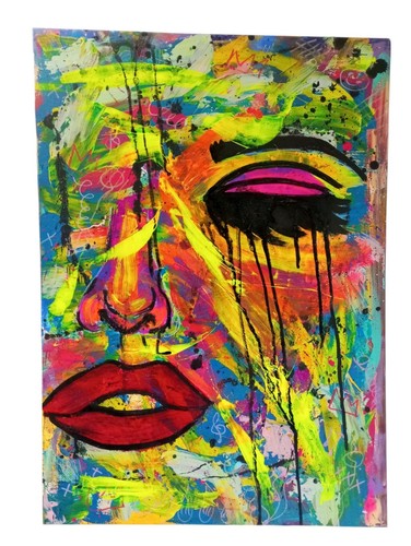 Tableau abstrait coloré - abstrait,