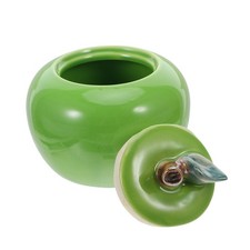  Pot De Stockage Pommes En Céramique Bocal Bonbon Verre Decoratif Boîte À Sucre