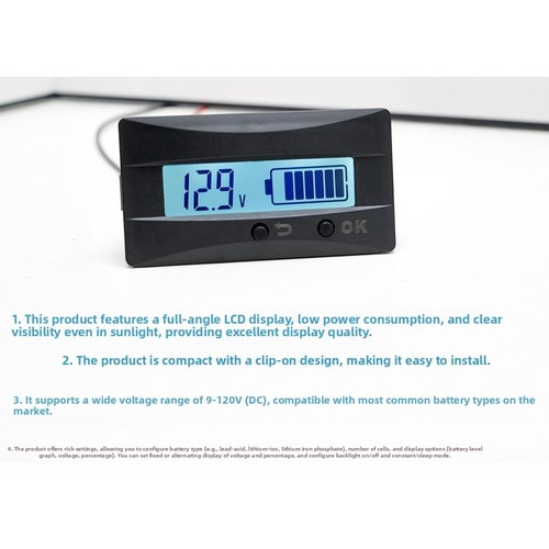 Tensionmètre lcd pour - lcd, 24v