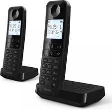 Philips D2752B/12 Schnurlostelefon DECT, 2 Mobilteile, Anrufbeantworter, Freispr