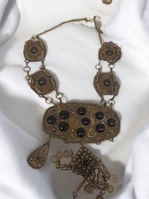 Ancien collier berbère en argent 600 vintage, bijou ethnique d'occasion rare