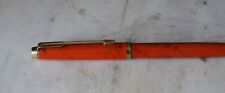 RARE STYLO BILLE PARKER 75 LAQUE JASPER RED MARBREE & PL. OR 18 CARATS