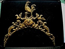 Fronton type 18e réplik clock UHR horloge comtoise coq fleur lys lanterne 1