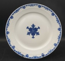 PLAT ROND PLAT D 29,5 cm CERALENE PORCELAINE DE LIMOGES ST CLOUD BLANC & BLEU 