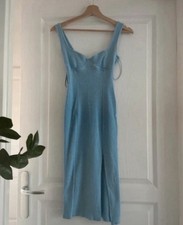 Bershka Robe Bleu Ciel Taille