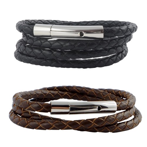 Collier cuir pour hommes 30 - collier, en