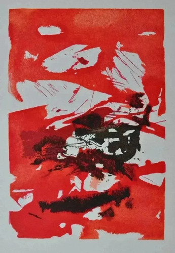 Zao wou ciel rouge - wou-ki, sang