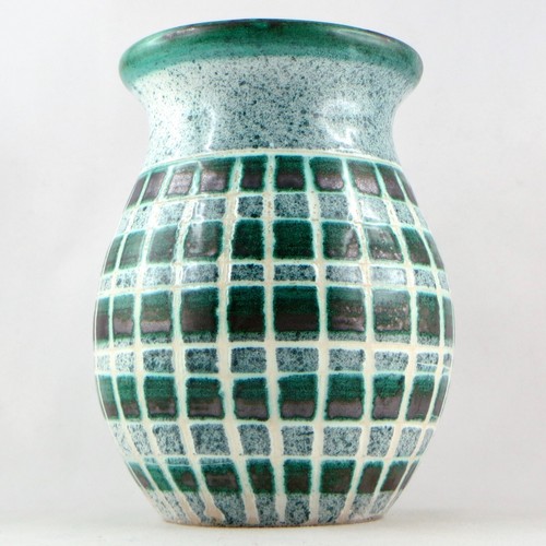 Vase damier céramique - vase, damier,